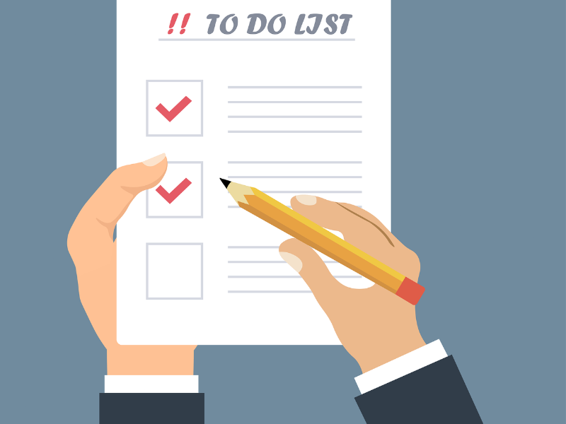 A fitness to-do list with workout goals and tasks, helping beginners stay organized and consistent.